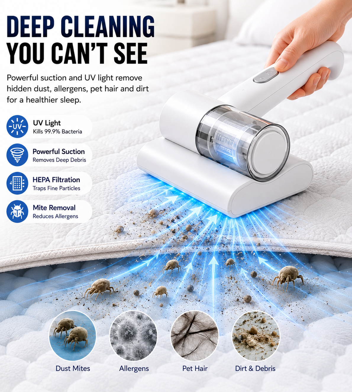 Dust Free Mattress Vacuum - DailySolve