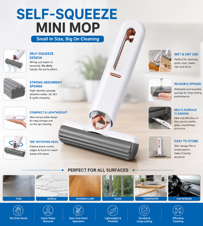 Instant Clean Mini Mop - DailySolve