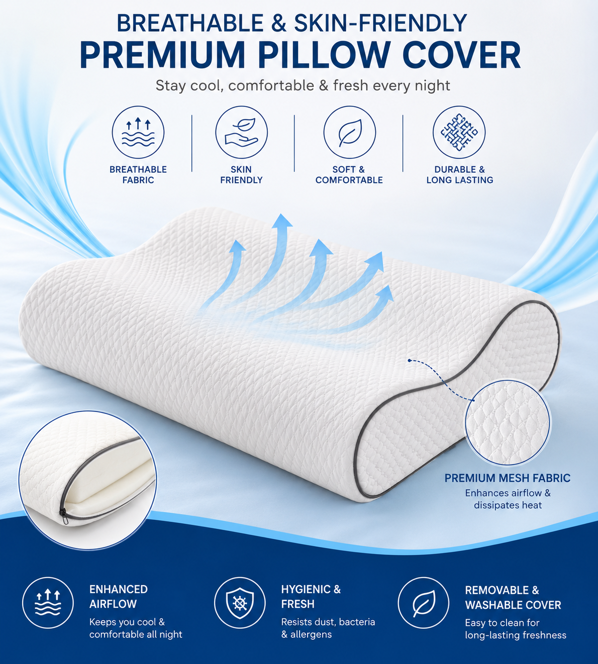 Memory Foam Orthopaedic Pillow – DailySolve