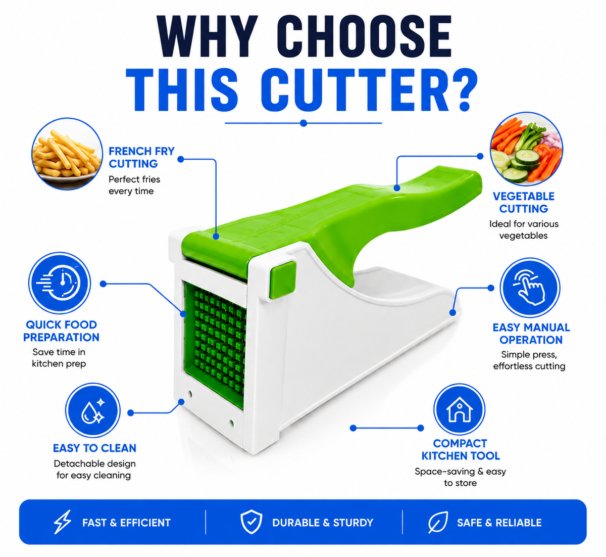 Multi-Function French Fries & Vegetable Cutter